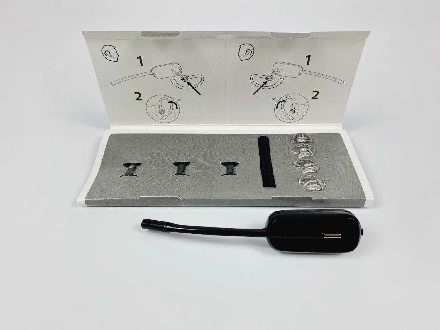 Plantronics CS540A Headset inkl. neue Ohrbügel ohne Basis