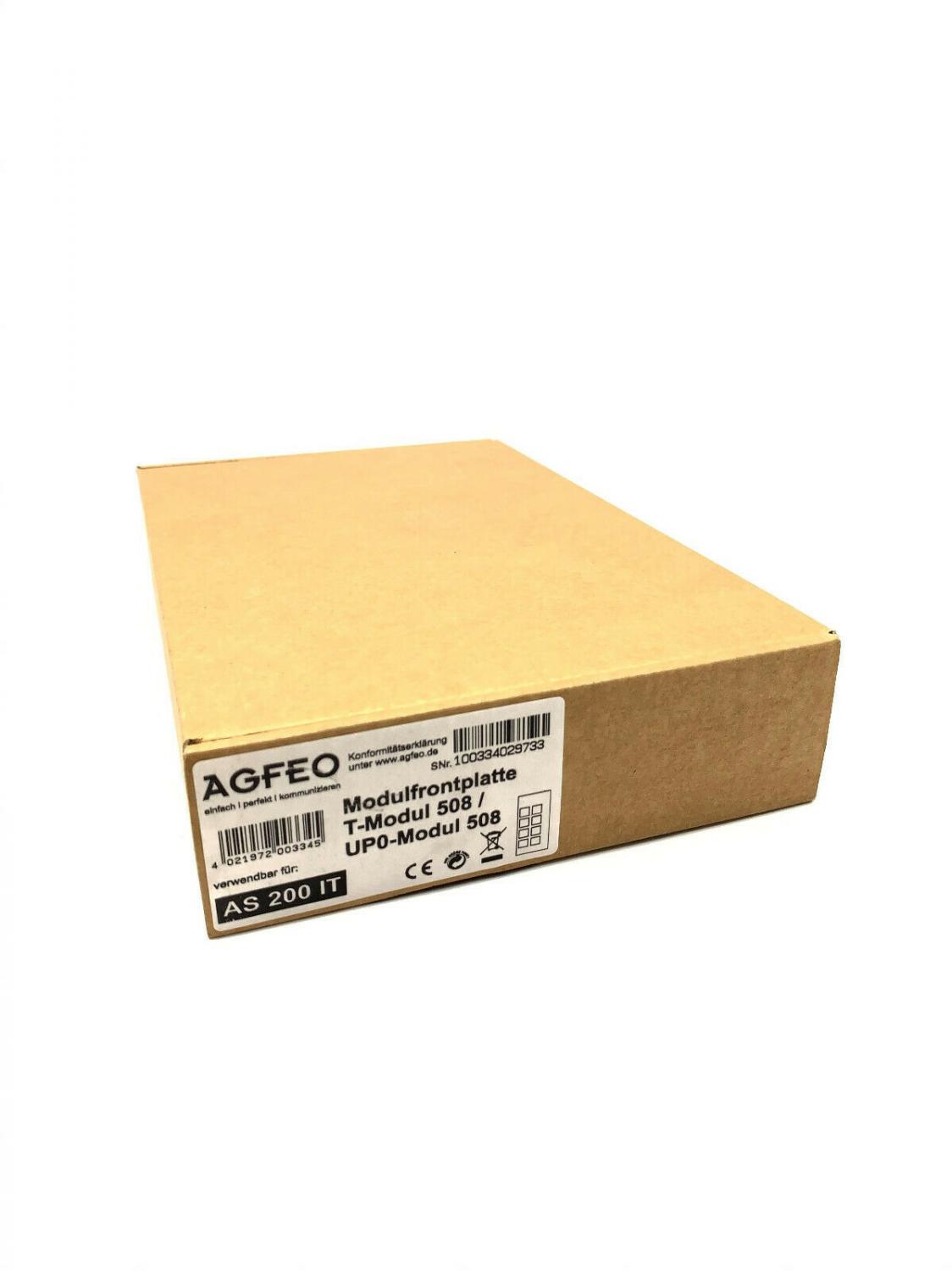 Agfeo Frontmodul 508 AS200 Modulfrontplatte (NEU)