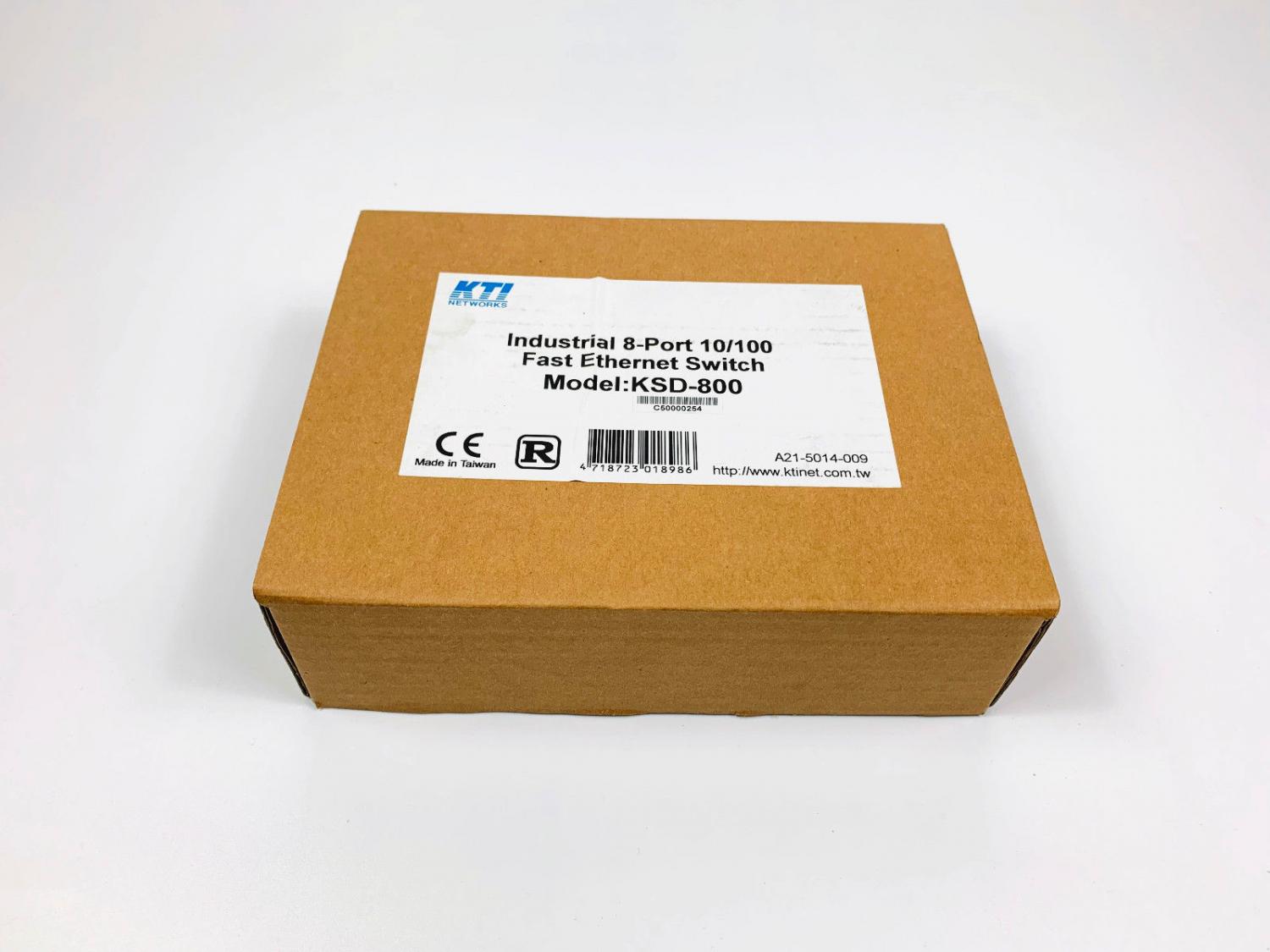 KTI Network KSD-800 Industrial 8-Port Fast Ethernet Switch NEU
